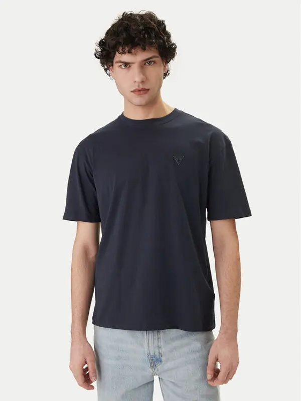 Guess Guess T-shirt F6GI11 K8HM4 Tamnoplava Regular Fit