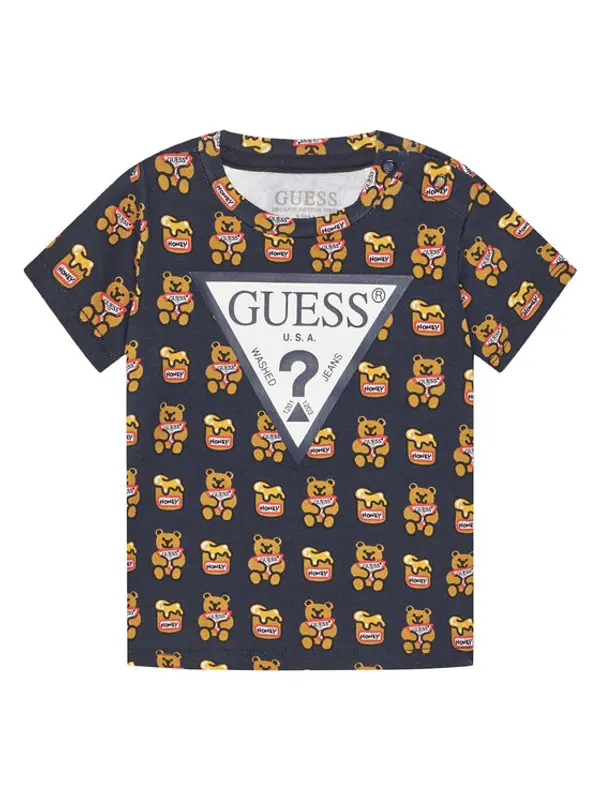 Guess Guess T-shirt H1YT00 K6YW1 Crna Regular Fit