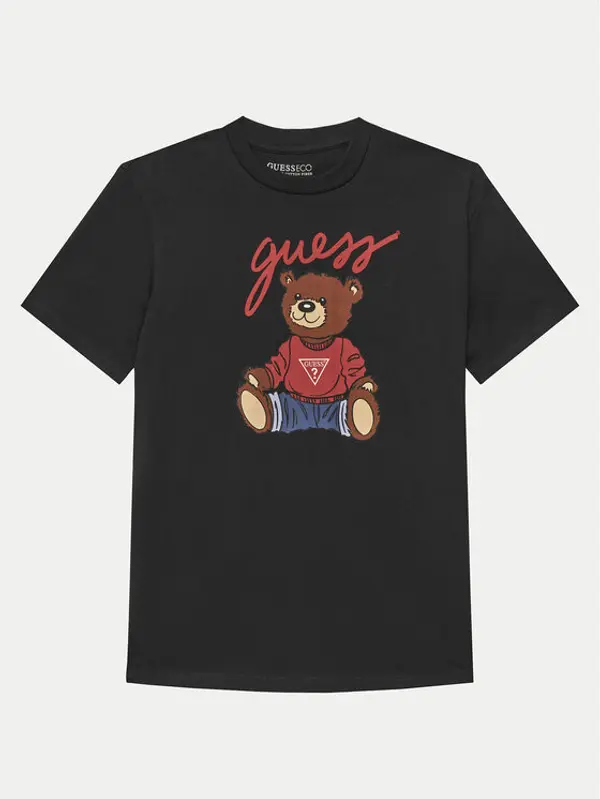 Guess Guess T-shirt H4BJ06 I3Z14 Crna Regular Fit