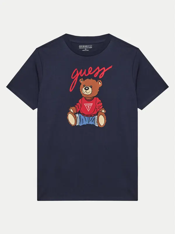 Guess Guess T-shirt H4BJ06 I3Z14 Tamnoplava Regular Fit