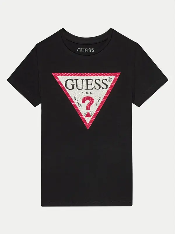 Guess Guess T-shirt J2YI51 K6YW1 Crna Regular Fit