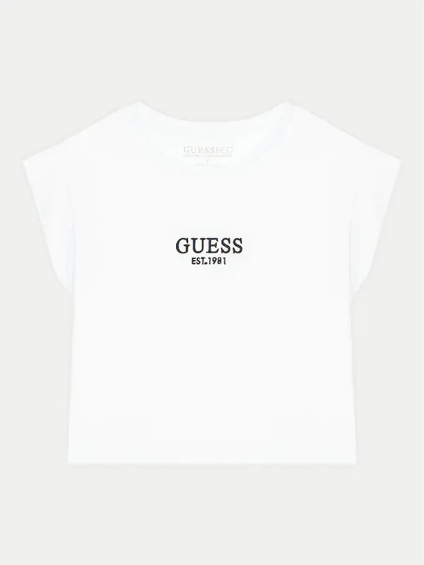 Guess Guess T-shirt J4BI34 J1314 Bijela Boxy Fit