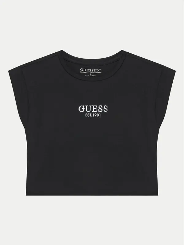 Guess Guess T-shirt J4BI34 J1314 Crna Boxy Fit