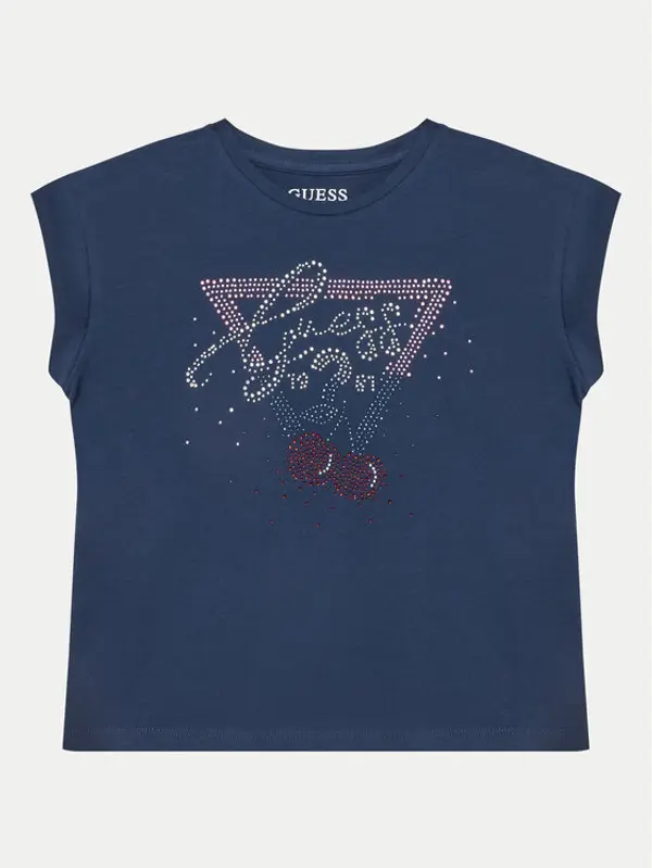 Guess Guess T-shirt J5GI01 K6YW4 Tamnoplava Boxy Fit