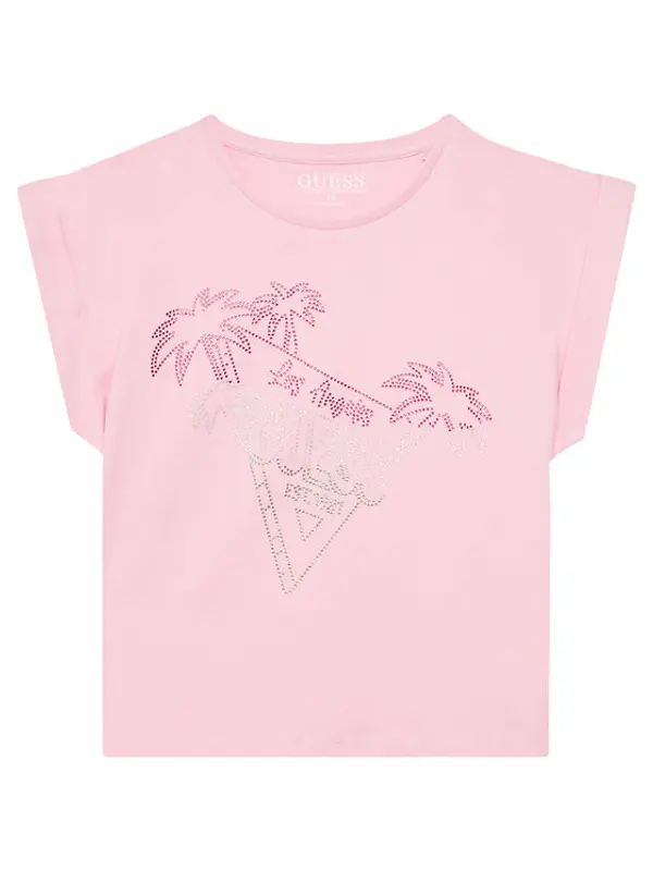 Guess Guess T-shirt J5GI32 K8HM4 Ružičasta Regular Fit