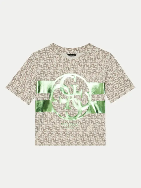 Guess Guess T-shirt J5RI04 K6YW4 Bež Regular Fit