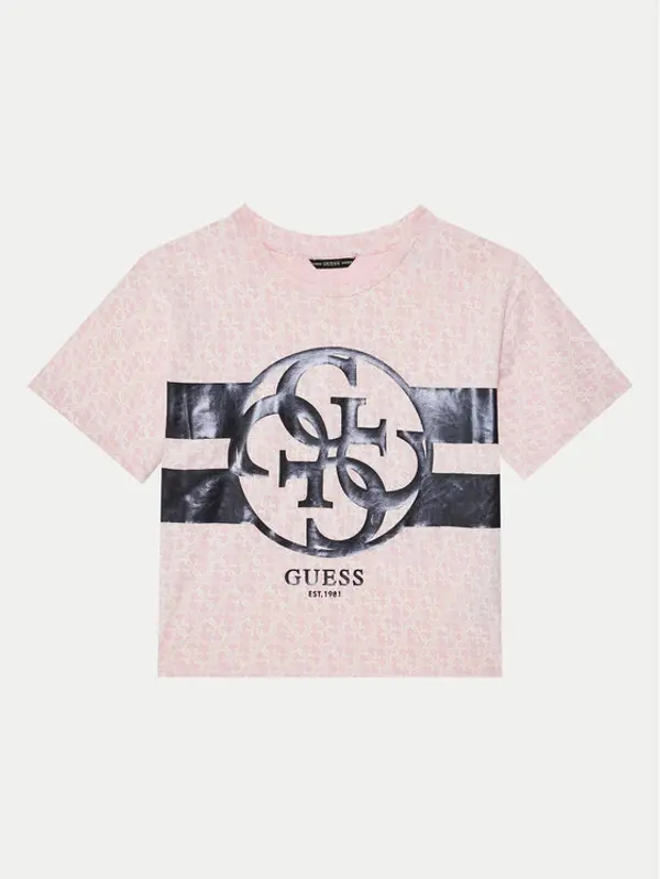 Guess Guess T-shirt J5RI04 K6YW4 Ružičasta Regular Fit