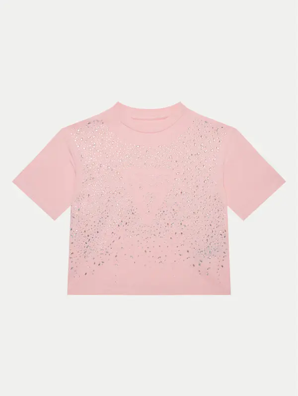 Guess Guess T-shirt J5RI13 K6YW4 Ružičasta Boxy Fit