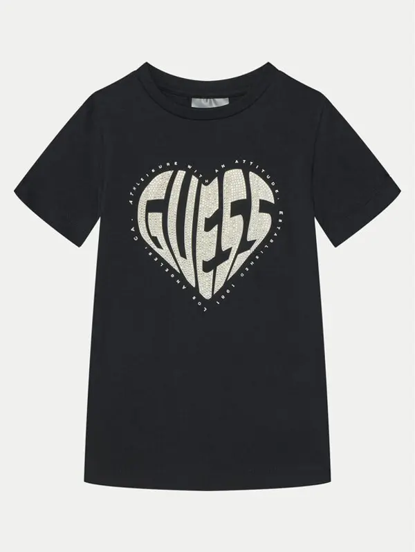 Guess Guess T-shirt J5RI46 J1314 Crna Regular Fit