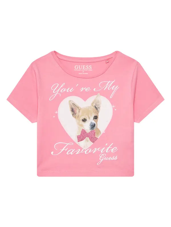 Guess Guess T-shirt J5YI08 K6YW4 Ružičasta Regular Fit
