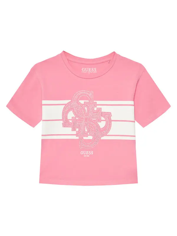 Guess Guess T-shirt J5YI09 K6YW4 Ružičasta Regular Fit
