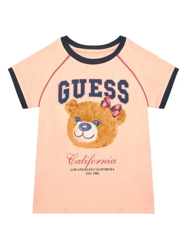 Guess Guess T-shirt J5YI21 K8HM4 Koraljna Regular Fit