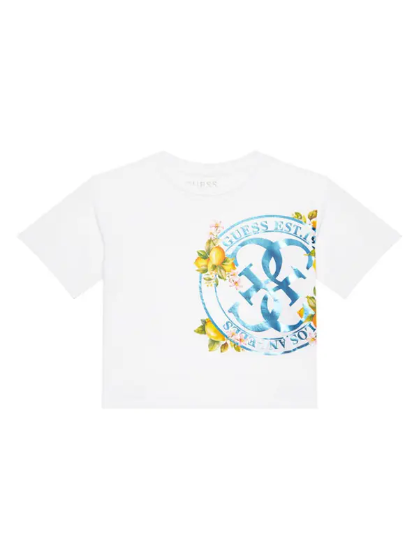 Guess Guess T-shirt J6GI00 K6YW4 Bijela Regular Fit