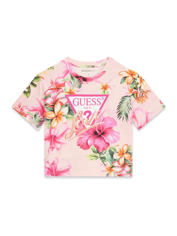 Guess Guess T-shirt J6GI03 K6YW4 Ružičasta Relaxed Fit