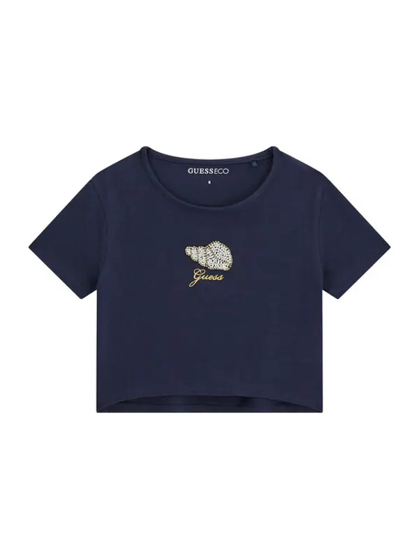 Guess Guess T-shirt J6GI10 K6YW4 Tamnoplava Relaxed Fit