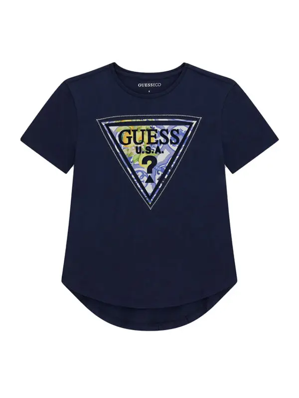 Guess Guess T-shirt J6GI13 K6YW4 Tamnoplava Relaxed Fit
