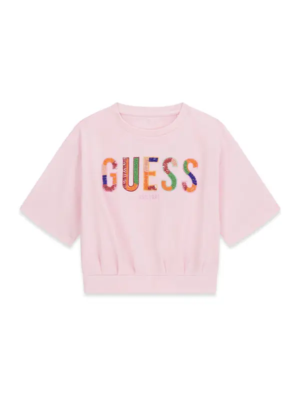 Guess Guess T-shirt J6GI16 K6YW4 Ružičasta Boxy Fit