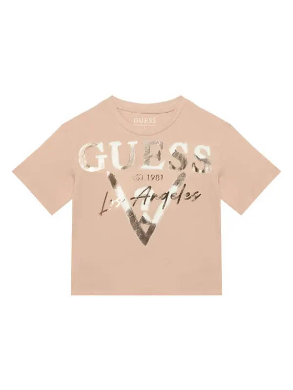 Guess Guess T-shirt J6GI27 K8HM4 Svijetlo roza Relaxed Fit