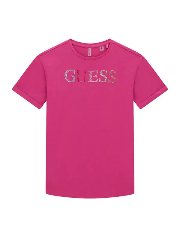 Guess Guess T-shirt J6GI33 J1314 Tamno roza Regular Fit