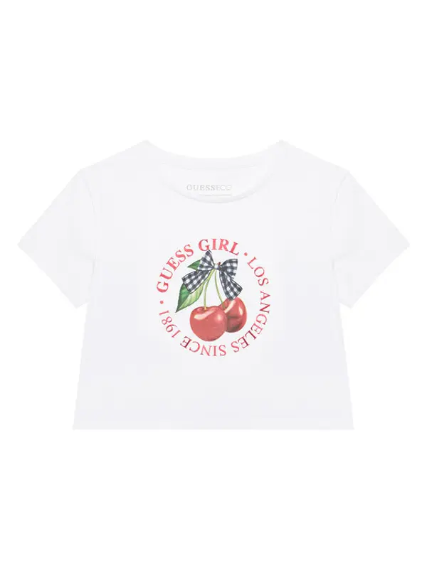 Guess Guess T-shirt J6RI02 K6YW4 Bijela Relaxed Fit