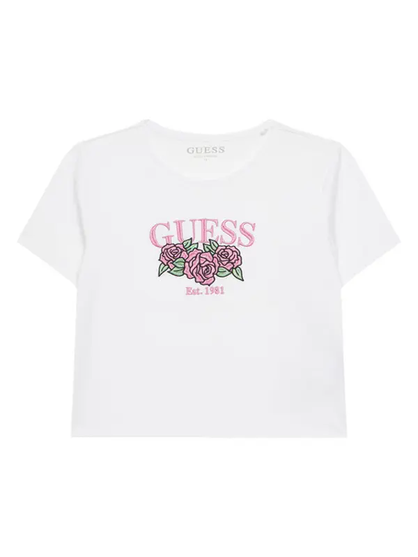 Guess Guess T-shirt J6RI06 K6YW4 Bijela Regular Fit