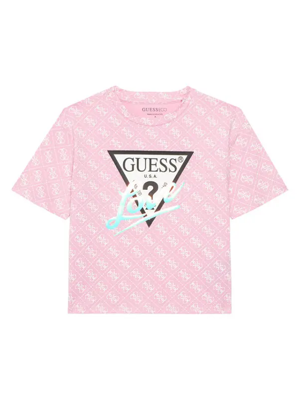 Guess Guess T-shirt J6RI08 K6YW4 Ružičasta Regular Fit