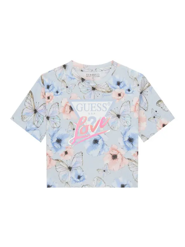 Guess Guess T-shirt J6RI08 K6YW4 Svijetloplava Regular Fit
