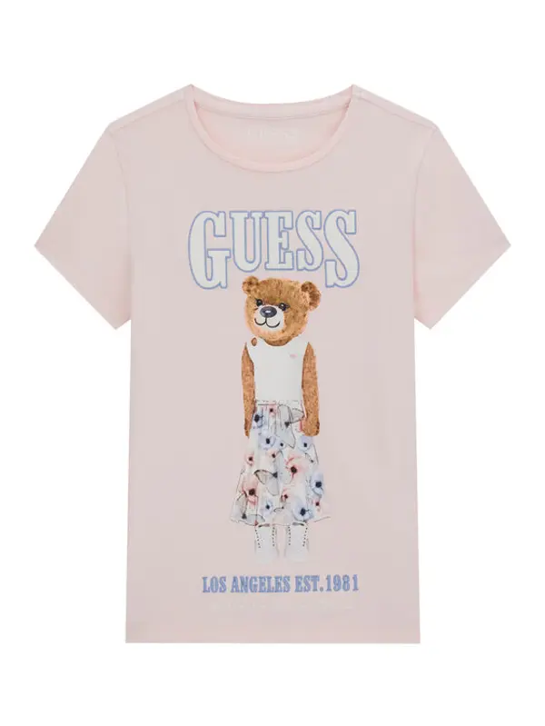 Guess Guess T-shirt J6RI10 K6YW4 Ružičasta Regular Fit