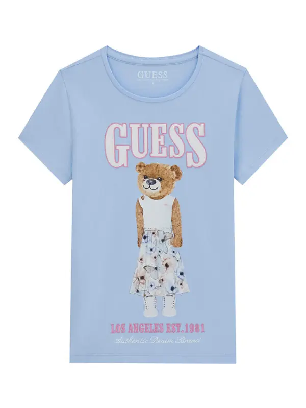 Guess Guess T-shirt J6RI10 K6YW4 Svijetloplava Regular Fit