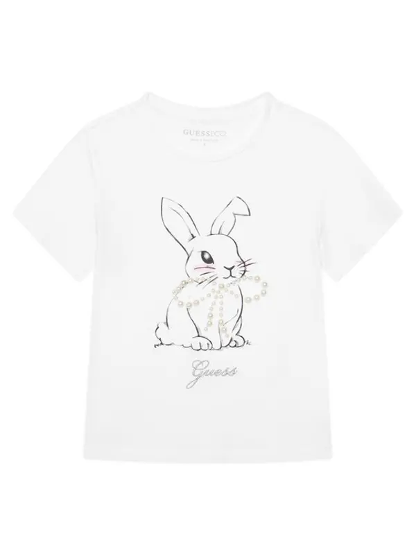 Guess Guess T-shirt J6RI24 K6YW4 Bijela Regular Fit