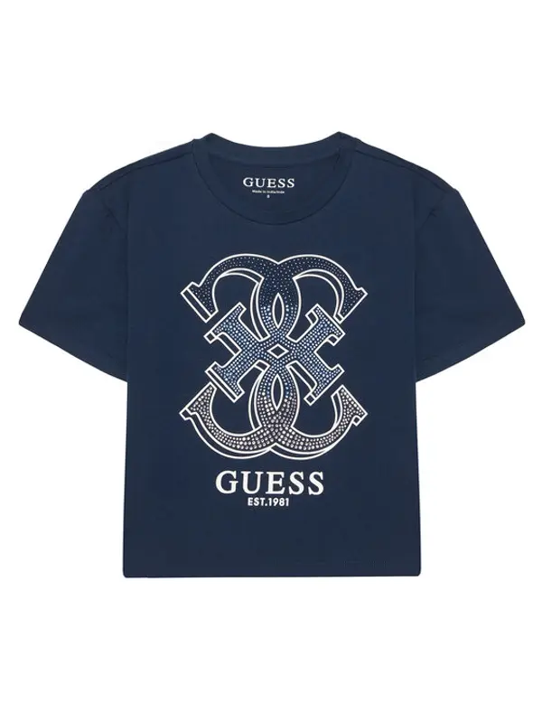 Guess Guess T-shirt J6RI28 K6YW4 Tamnoplava Regular Fit