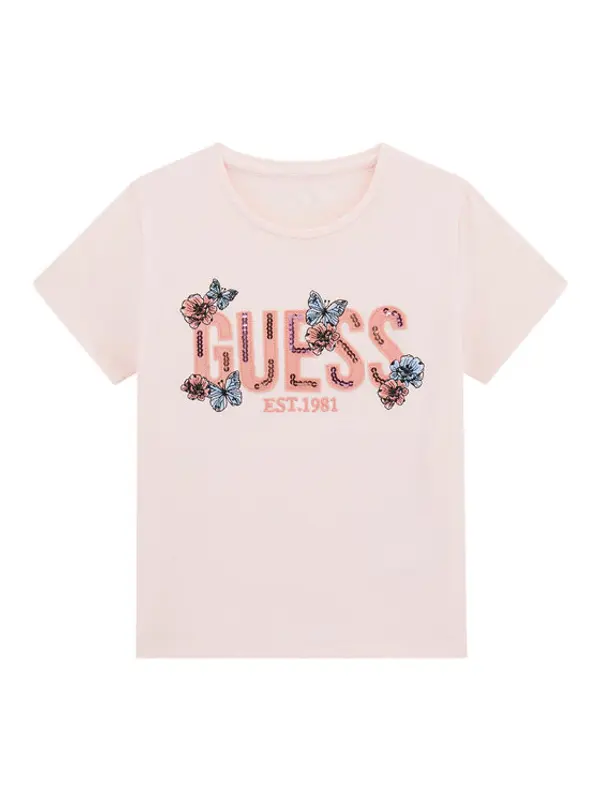 Guess Guess T-shirt J6RI34 K6YW4 Ružičasta Regular Fit