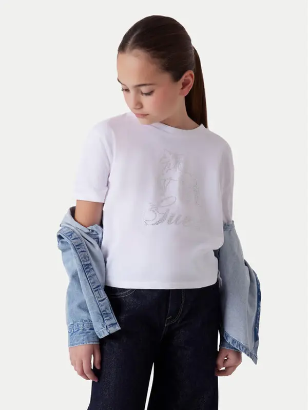 Guess Guess T-shirt J6RI38 K6YW4 Bijela Regular Fit