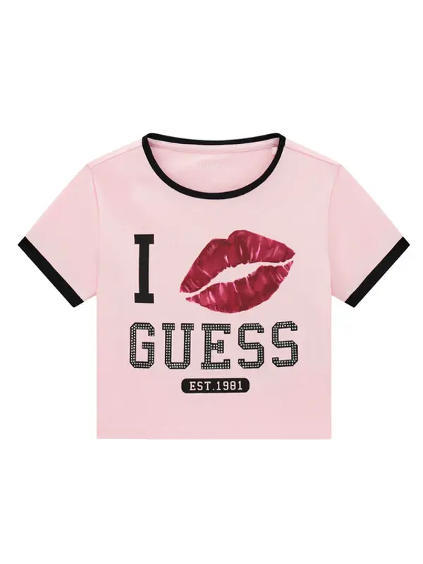 Guess Guess T-shirt J6YI11 K3716 Ružičasta Regular Fit