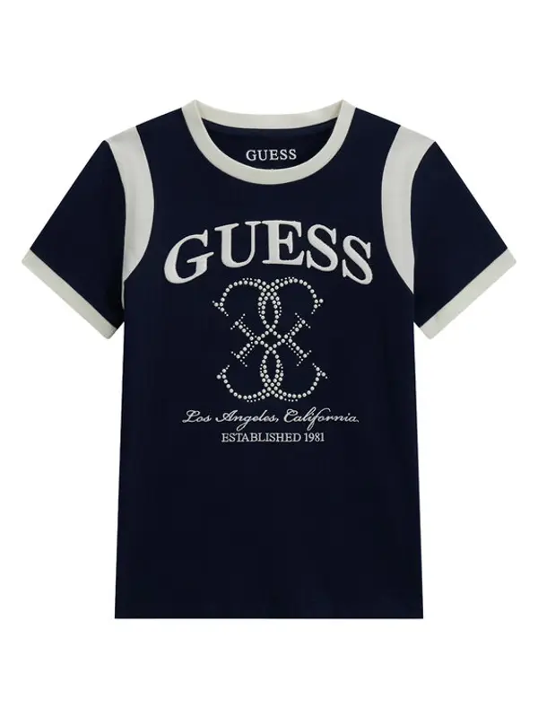 Guess Guess T-shirt J6YI25 K3757 Tamnoplava Regular Fit