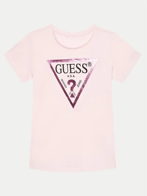 Guess Guess T-shirt J73I56K 8HM0 Ružičasta Regular Fit