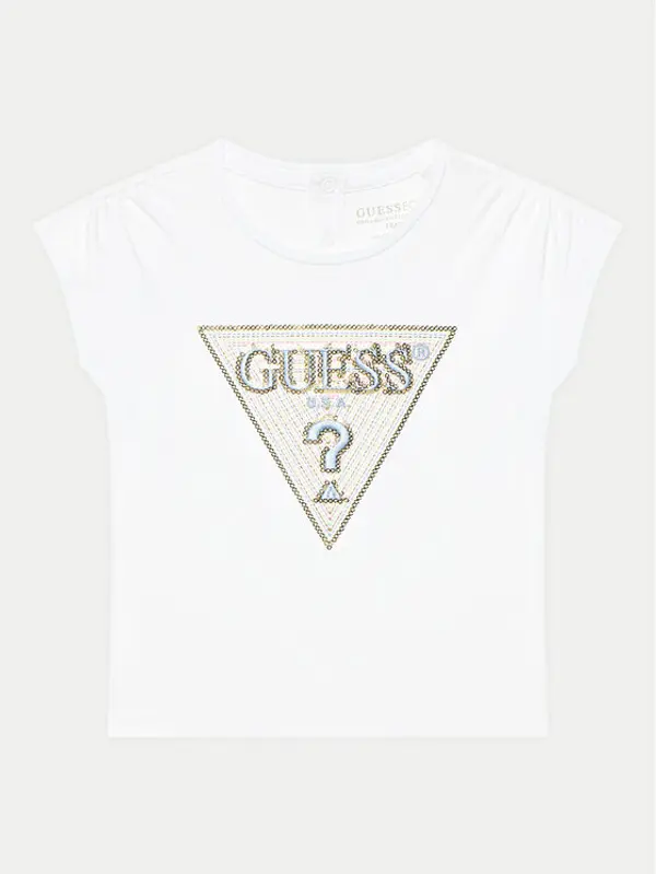 Guess Guess T-shirt K5GI12 K6YW4 Bijela Boxy Fit
