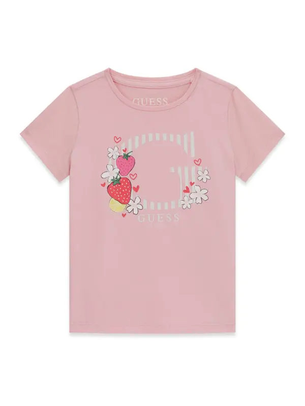 Guess Guess T-shirt K6GI00 K6YW4 Ružičasta Regular Fit