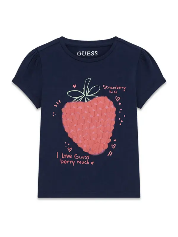 Guess Guess T-shirt K6GI07 K6YW4 Tamnoplava Regular Fit