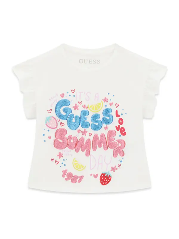 Guess Guess T-shirt K6GI11 K6YW4 Bijela Regular Fit