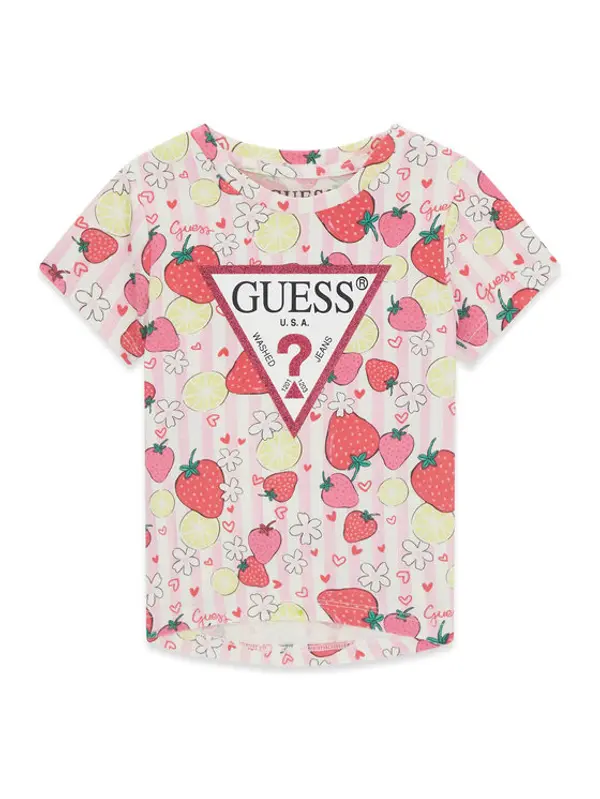 Guess Guess T-shirt K6GI13 K6YW4 Ružičasta Regular Fit