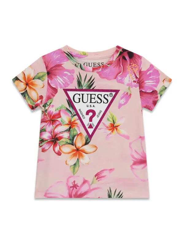 Guess Guess T-shirt K6GI13 K6YW4 Ružičasta Regular Fit