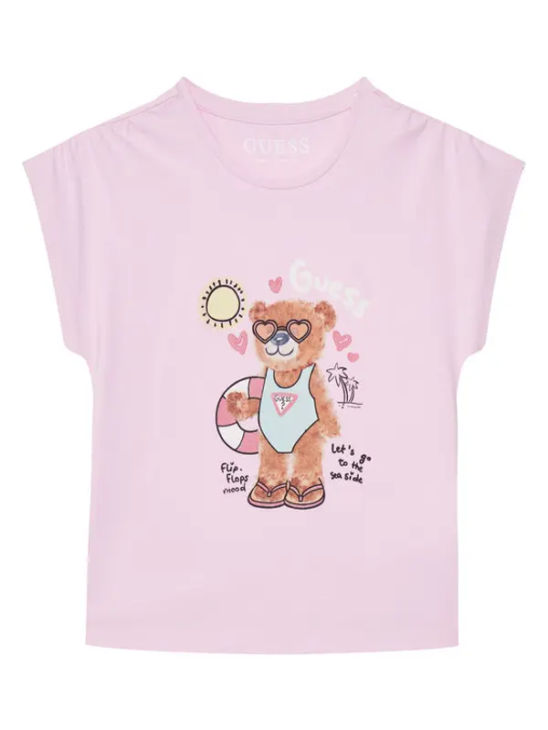 Guess Guess T-shirt K6GI18 K6YW4 Ružičasta Regular Fit