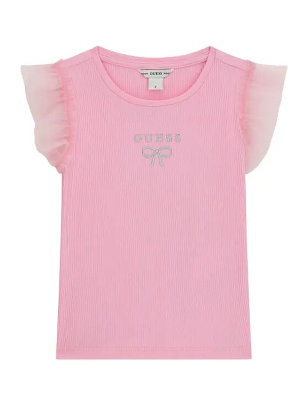 Guess Guess T-shirt K6RI12 KCU20 Ružičasta Regular Fit