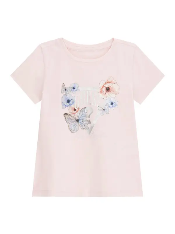 Guess Guess T-shirt K6RI21 K6YW4 Ružičasta Regular Fit