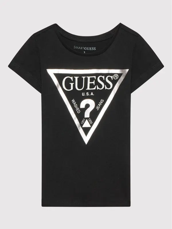 Guess Guess T-shirt K73I56 K8HM0 Crna Regular Fit