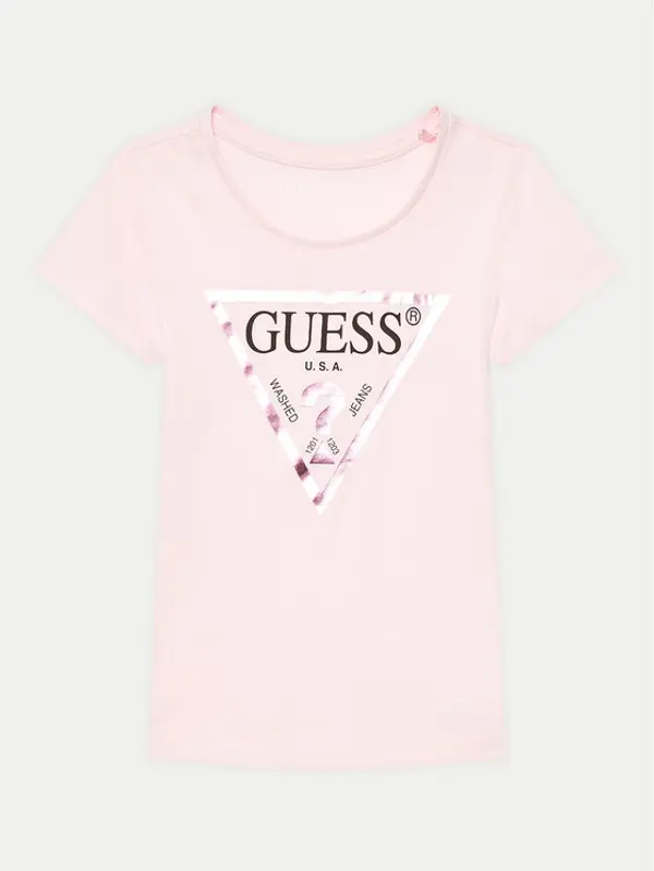 Guess Guess T-shirt K73I56 K8HM0 Ružičasta Regular Fit