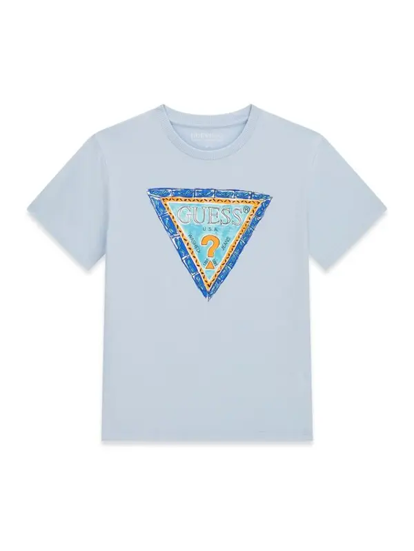 Guess Guess T-shirt L6GI00 K8HM4 Svijetloplava Regular Fit