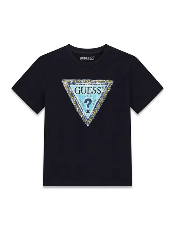 Guess Guess T-shirt L6GI00 K8HM4 Tamnoplava Regular Fit