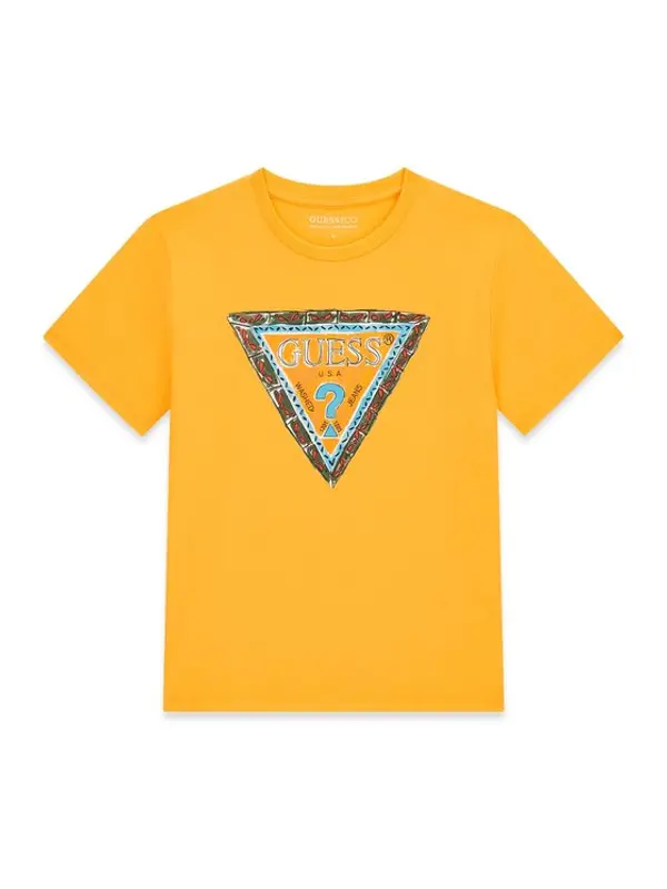 Guess Guess T-shirt L6GI00 K8HM4 Žuta Regular Fit